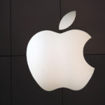 File of the Apple logo at the company's flagship retail store in San Francisco, California