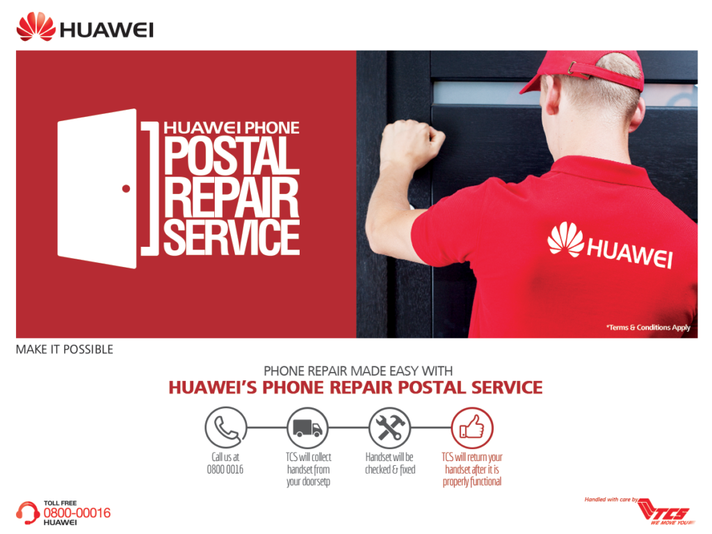 Huawei Launches Phone Postal Repair Service